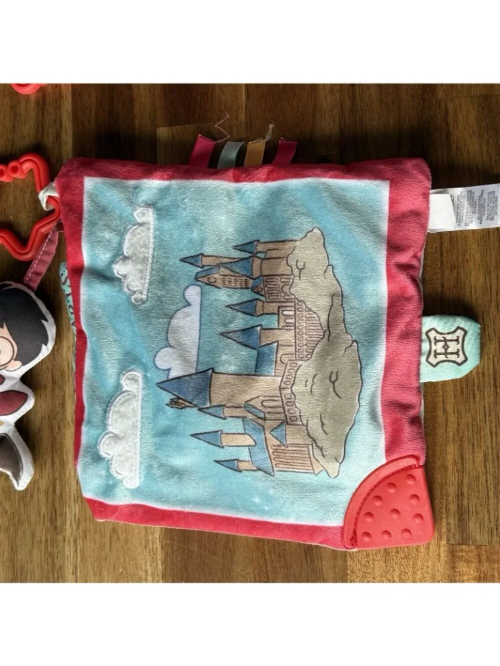 2 Harry Potter Baby Crinkle Square Activity Toy Teether BPA Free Wizarding World